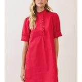 Ruffle Trim Mini Dress