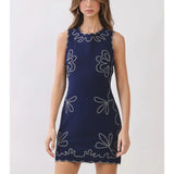 Contrast Stitch Shift Mini