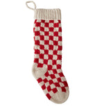 Red Damier Stocking