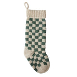Green Damier Stocking
