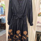 Embroidered Midi Dress