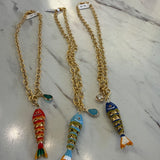 Fish necklace w/ charm