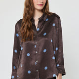 Chocolate Polka Dot Blouse