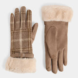 Plaid Touchscreen Gloves