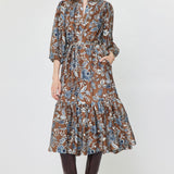 Paisley Print Midi Dress
