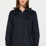 Flower Applique Button Down