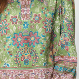 Paisley Print LS Blouse