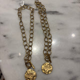 Lord's Prayer Necklace - Gold w/Gold Toggle