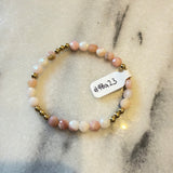 Pink Opal Bracelet w/GF beads