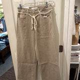 High Rise Crop Drawstring Pants