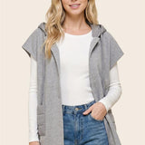 Hood Vest w/ Snap Front