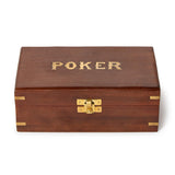 Poker Set in Wood Box