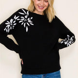 Floral Embroidered Sweater