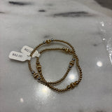 3mm GF Bracelet w/3 6mm Corrugated Beads and 6 5mm GF Beads