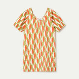 Aloe print short dress