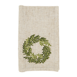 Embroidered Wreath Napkin