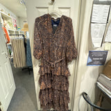 Paisley Print Maxi Dress