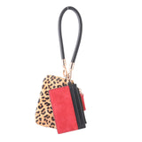 Black Animal Print Wristlet