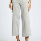Parker Cropped Wide Leg Jean, Mocha