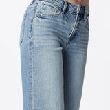 High Rise Embellished Jeans
