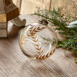 Golden Etched Laurel 5" Orn.