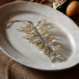 Gold and Pearl Beaded Orn.