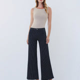 Striped Wide Leg Jeans