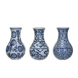 Blue & White Stoneware Vase