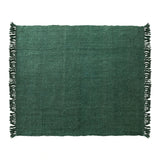 60"L x 50"W Woven Throw, Green