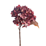 14" MED Hydrangea Burgundy