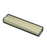 S/6 Unscented Soy Taper Candles- Ivory