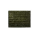 Faux Fur Ribbed Throw, Green