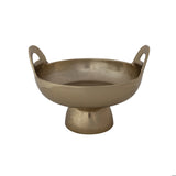 Cast Aluminum Footed Bowl-Gold