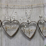 Metal Hearts W/ Pearls