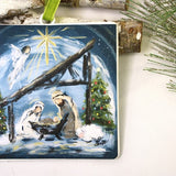 Holy Family Metal Ornament 5x5