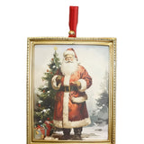 6x8 Framed Santa Hanging Wall Art
