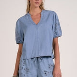 Summer Denim SS Blouse