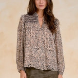 Long Sleeve Brown Lia Top