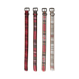 Cotton & Leather Dog Collar, XS