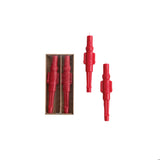 Nutcracker Taper Candles, Red