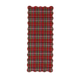 Plaid Scalloped Table Runner