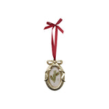 Resin Photo Frame Ornament w/ Bow